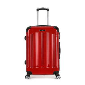 Červený cestovní kufr na kolečkách Bluestar Miratio, 70 l
