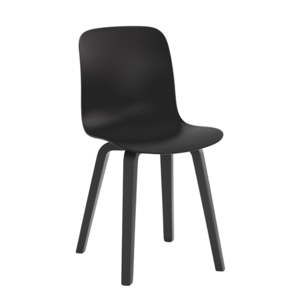 Černá jídelní židle s nohami z jasanového dřeva Magis Substance