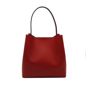 Tmavě červená kabelka z pravé kůže Andrea Cardone Simple