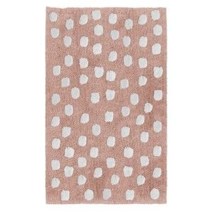 Růžový dětský ručně vyrobený koberec Naf Naf Stones, 120 x 160 cm