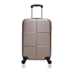 Cestovní kufr v růžovozlaté barvě na kolečkách Hero Coronado, 36 l