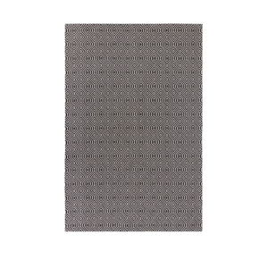 Černý bavlněný koberec Flair Rugs Pappel, 153 x 230 cm