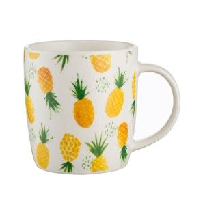 Porcelánový hrnek s motivem ananasu Price & Kensington Pineapple, 340 ml