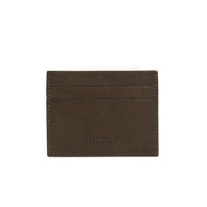 Hnědá pánská kožená peněženka na bankovky a karty Billionaire, 8 x 10 cm