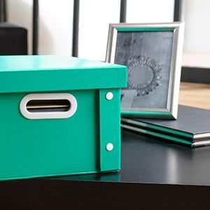 Barevný úložný box Emerald