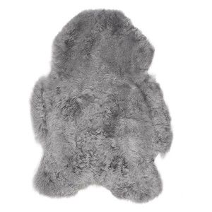 Světle šedá ovčí kožešina s krátkým chlupem Arctic Fur Lina, 90 x 60 cm