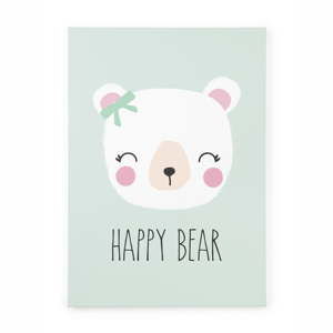 Obraz na plátně Tanuki Happy Bear, 70 x 50 cm