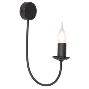Černé nástěnné svítidlo Glimte Sconce Feb Black Uno