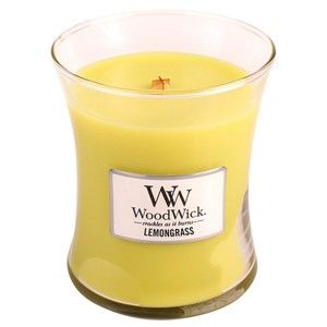 Vonná svíčka WoodWick Citronová tráva, 283 g, 60 hodin