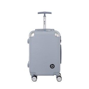 Cestovní kufr na kolečkách ve stříbrné barvě s kódovým zámkem Teddy Bear Larisa, 44 l