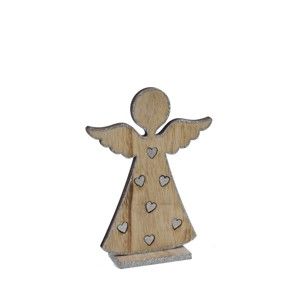 Dřevěný dekorativní anděl Ego Dekor Mia, výška 18,5 cm