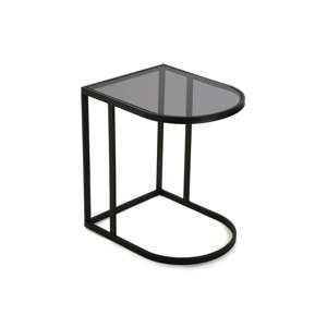 Černý kovový odkládací stolek Versa Aux