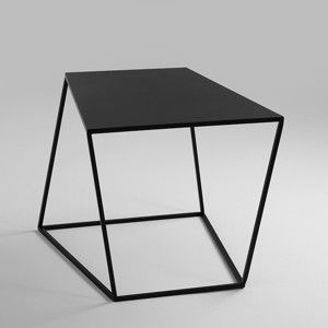 Černý odkládací stolek Custom Form Zak, 50 x 50 cm