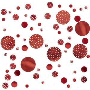 Červené papírové konfety Neviti Red & White Dots