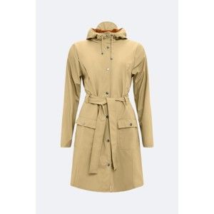 Béžový dámský plášť s vysokou voděodolností Rains Curve Jacket, velikost M / L