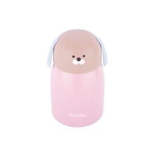 Růžová nerezová termoláhev Tantitoni Cute Doggy, 280 ml