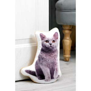 Zarážka do dveří s potiskem Britské modré kočky Adorable Cushions