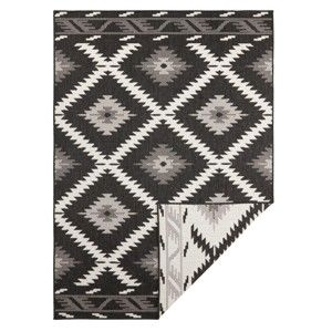Černo-krémový venkovní koberec Bougari Malibu, 80 x 150 cm