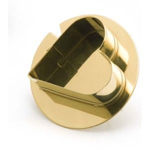 Vykrajovátko na cukroví ve formě prstenu ve zlaté barvě e-my Ciok