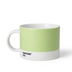 Světle zelený hrnek na čaj Pantone 578, 475 ml