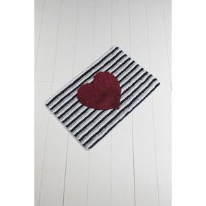Koupelnová předložka Confetti Bathmats Heart Line, 60 x 100 cm