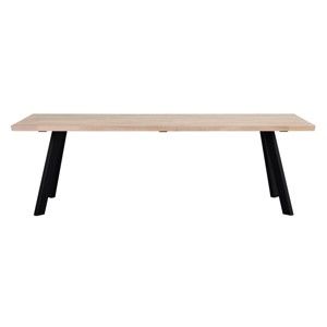 Jídelní stůl z běleného dubového dřeva Rowico Freddie, 240 x 100 cm