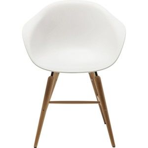 Bílá židle s područkami Kare Design Forum