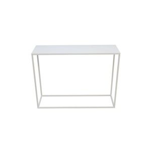 Bílý ocelový konzolový stolek take me HOME, 100 x 30 cm