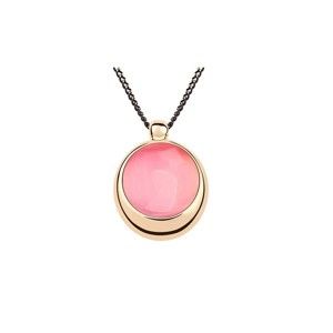 Pozlacený růžový náhrdelník s krystaly Swarovski Peony