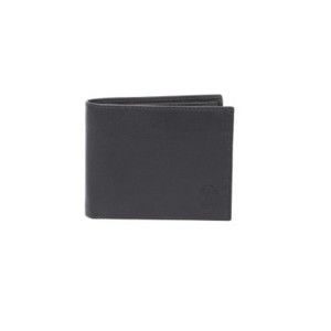 Černá kožená peněženka Trussardi Milan, 12,5 x 9,5 cm