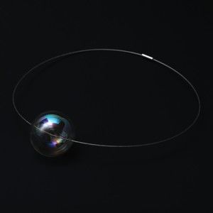 Skleněný náhrdelník Ko-ra-le Neon, velikost korálku ⌀ 3 cm