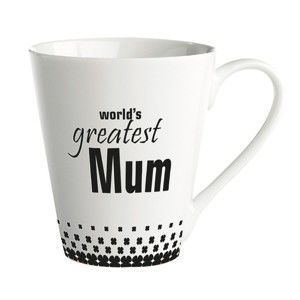 Porcelánový hrnek KJ Collection World’s Greatest Mum, 300 ml