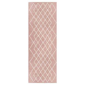 Růžový běhoun Elle Decor Passion Bron, 80 x 200 cm