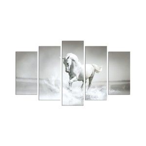 Vícedílný obraz White Horse, 110 x 60 cm