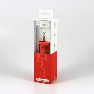 Červený nabíjecí USB kabel pro Apple Philo Energy, délka 1 m