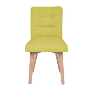 Žlutá jídelní židle Mazzini Sofas Tulip