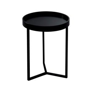 Černý odkládací stolek Design Twist Tallin