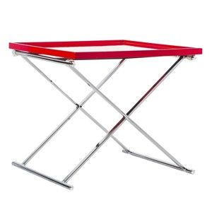 Červený odkládací stolek Design Twist Grivita