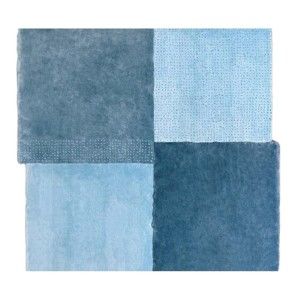 Modrý koberec EMKO Over Square, 250 x 260 cm