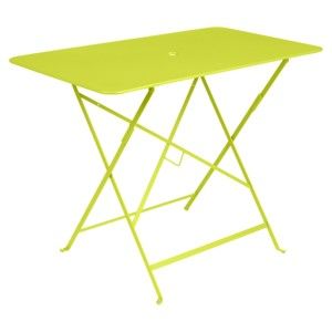 Světle zelený zahradní stolek Fermob Bistro, 97 x 57 cm