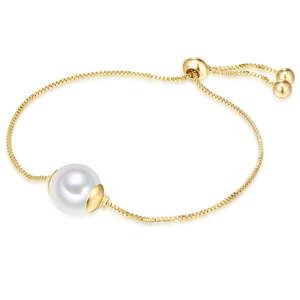Náramek s perlou Nova Pearls Copenhagen Goldie Amandine