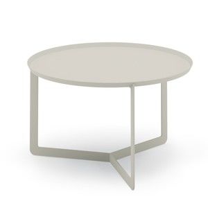 Krémový příruční stolek MEME Design Round, Ø 60 cm
