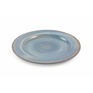 Sada 6 modrých melaminových talířů Villa d'Este Baita, ⌀ 23 cm