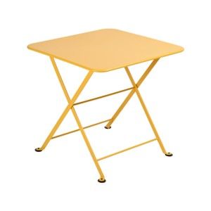 Žlutý dětský skládací kovový stůl Fermob Tom Pouce