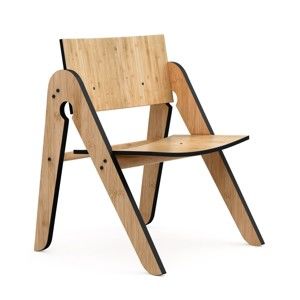 Dětská židle z bambusu Moso s černými detaily We Do Wood Lilly's