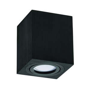 Černé stropní svítidlo Kobi Block, výška 11,5 cm