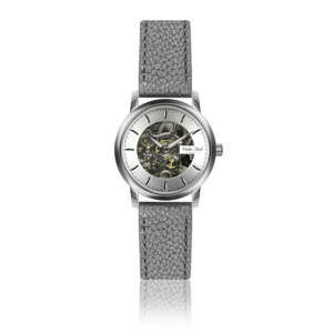 Dámské hodinky s šedým páskem z pravé kůže Walter Bach Margo