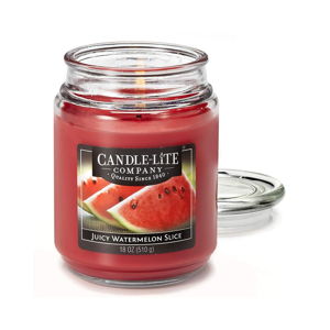 Vonná svíčka ve skle s vůní vodního melounu Candle-Lite, doba hoření až 110 hodin