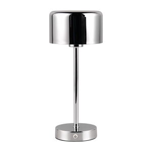 LED stmívatelná stolní lampa v leskle stříbrné barvě (výška 30 cm) Jeff – Trio