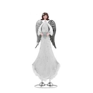 Dekorativní kovový anděl Ego Dekor Shine, výška 35 cm